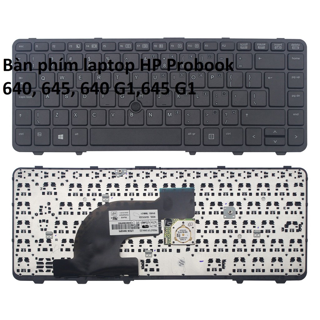 Bàn phím laptop HP Probook 640 645 640G1 645G1, thay bàn phím laptop giá rẻ tại thanh hóa